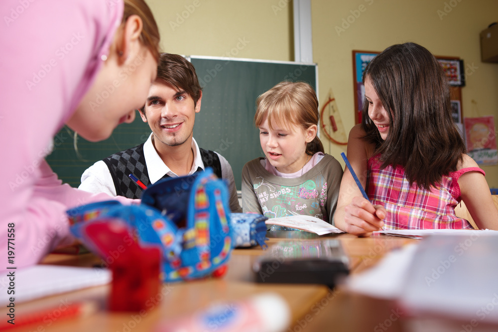 Fototapeta premium Grundschulunterricht