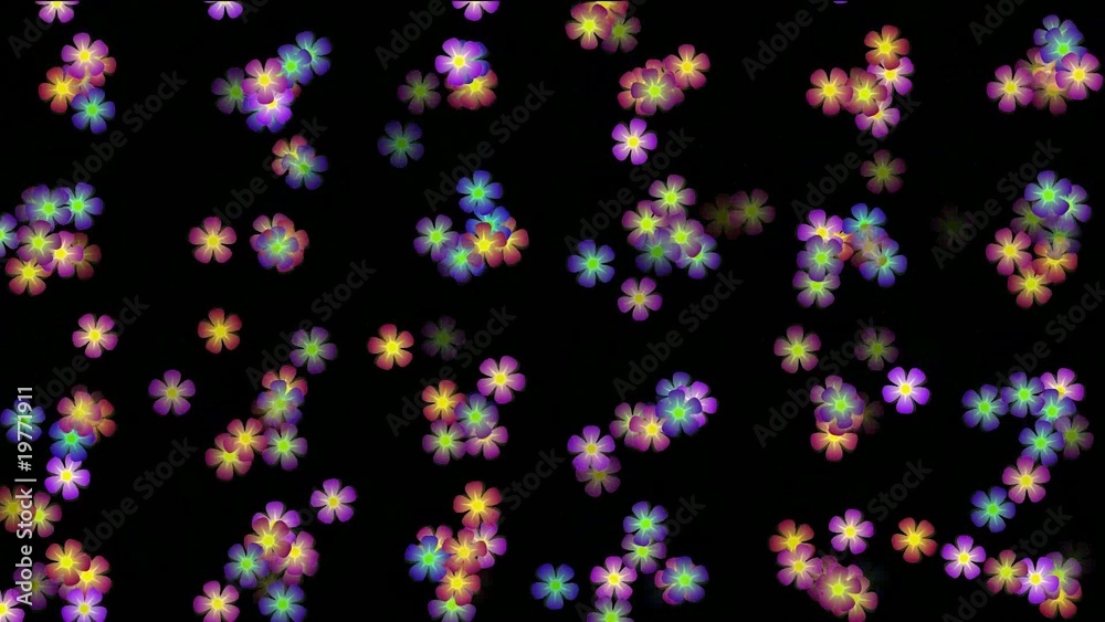 Animation of color wild flower background,def Animation of color wild flower background,def