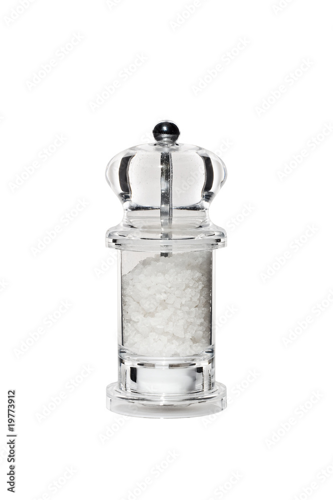 transparent perspex pepper mill isolated on white transparent perspex pepper mill isolated on white