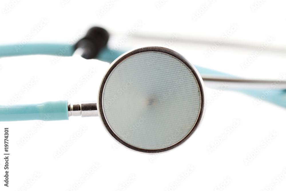 Blue stethoscope isolated on white background Blue stethoscope isolated on white background