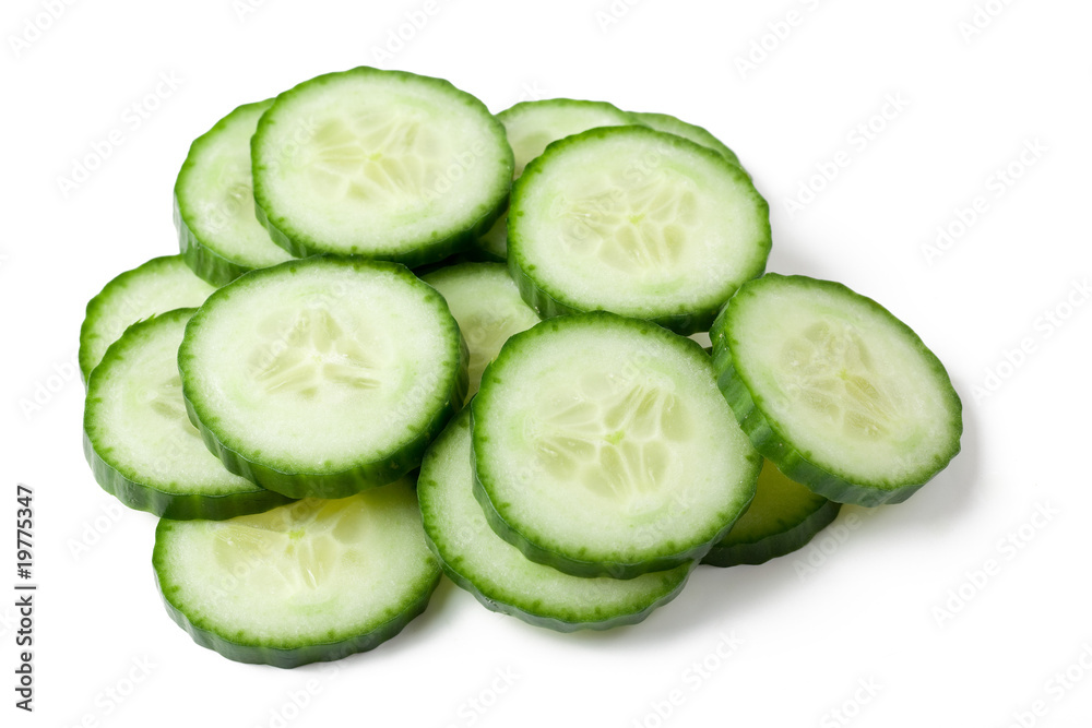 sliced cucumber sliced cucumber