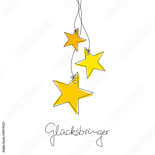 3 Sterne übereinander "Glücksbringer"