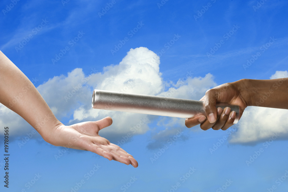 Baton Handoff Stock Photo Adobe Stock