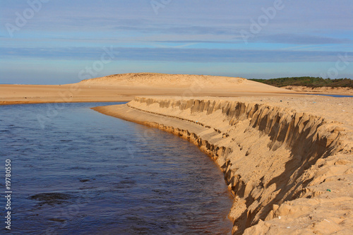 falaise de sable naturelle