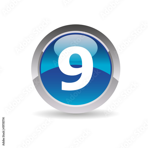 Picto 9 neuf chiffre - Icon number nine