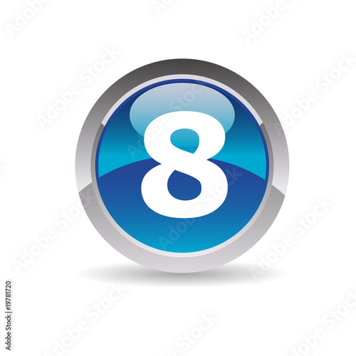 Picto 8 huit - Icon number 8