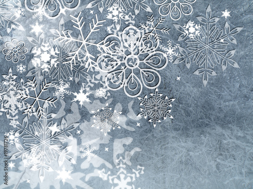 zimowe tło z gwiazdkami