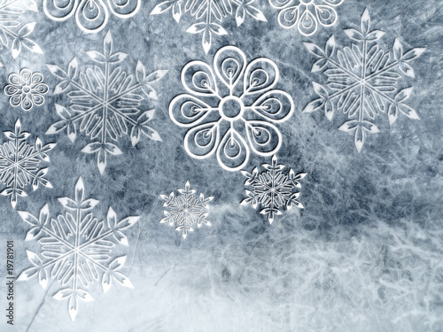 zimowe tło z gwiazdkami