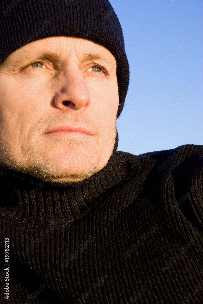 pensive looking outdoor man pensive looking outdoor man