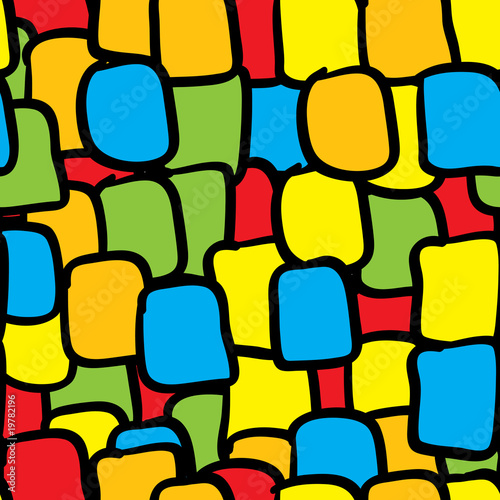 Multicolor tiles abstract seamless background.