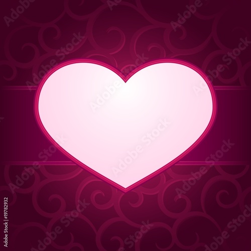 Purple background with Valentine s heart