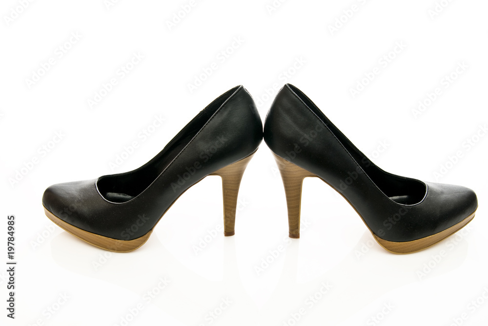 womens shoes on high heels isolated on white background womens shoes on high heels isolated on white background