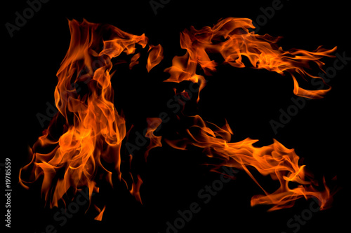 fire flame abstract, isolated