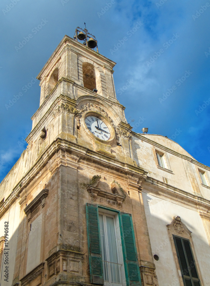 Clock tower. Martina Franca. Apulia.
