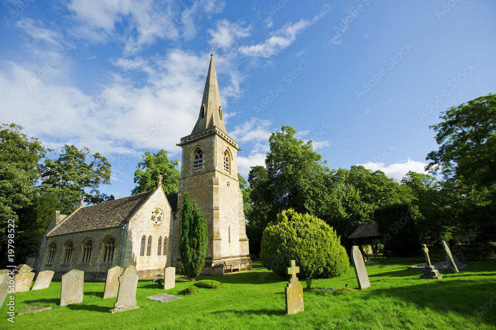 Picturesque Cotswold Village Church