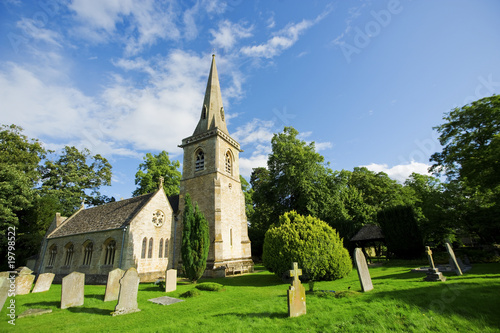 Picturesque Cotswold Village Church