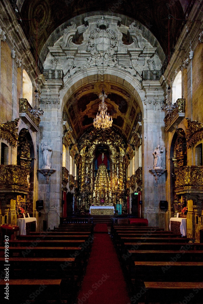 interior of Carmo Church, Porto, Douro Province, Portugal