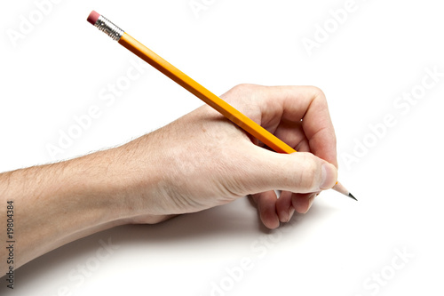 Left Hand Writing with Pencil