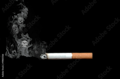 Cigarette and smoke