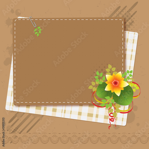 Floral design with copyspace for text