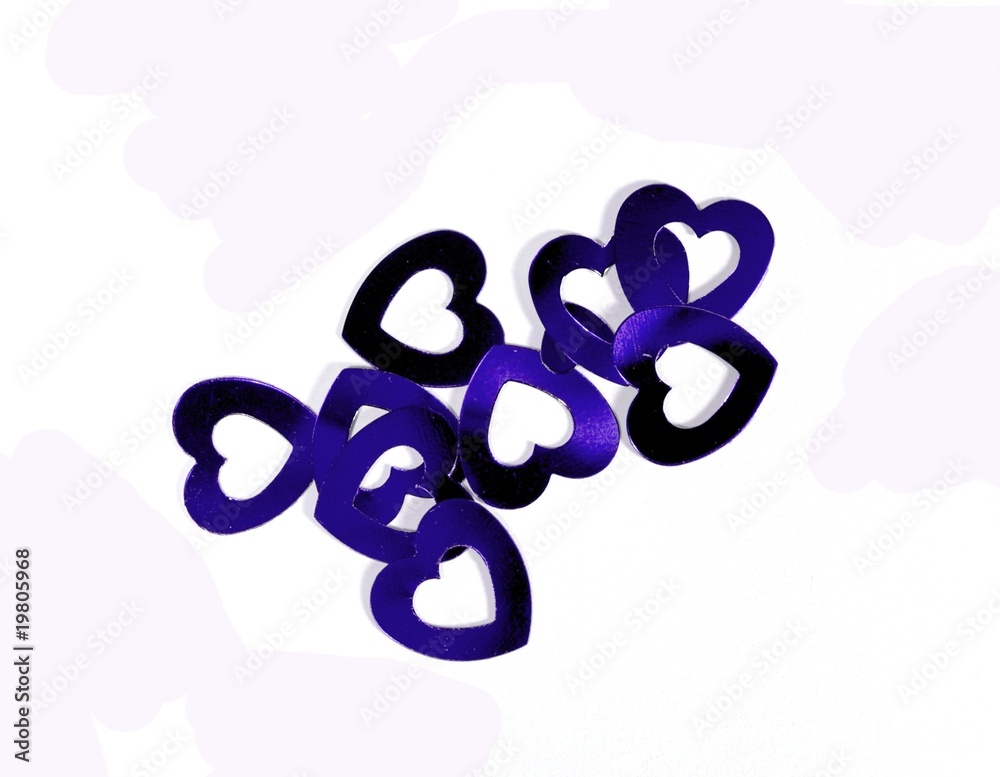 Naklejka premium BLUE HEARTS