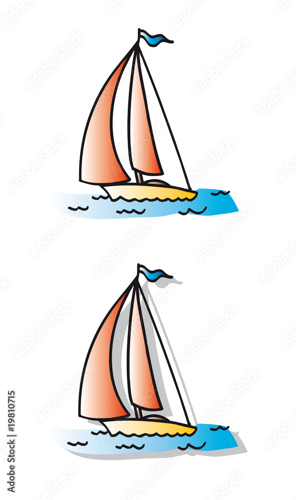 Naklejka premium Voilier