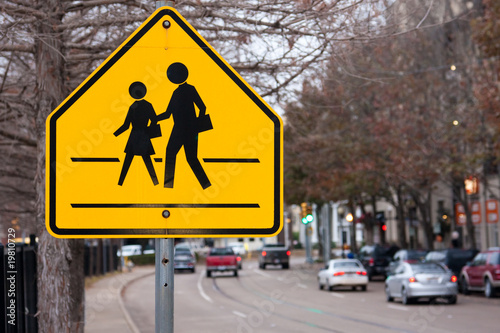 School Crosswalk Sign