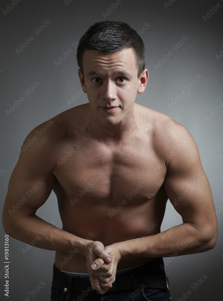 Fototapeta premium portrait of bodybuilder