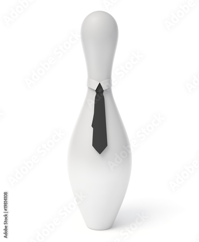 Skittle in a tie