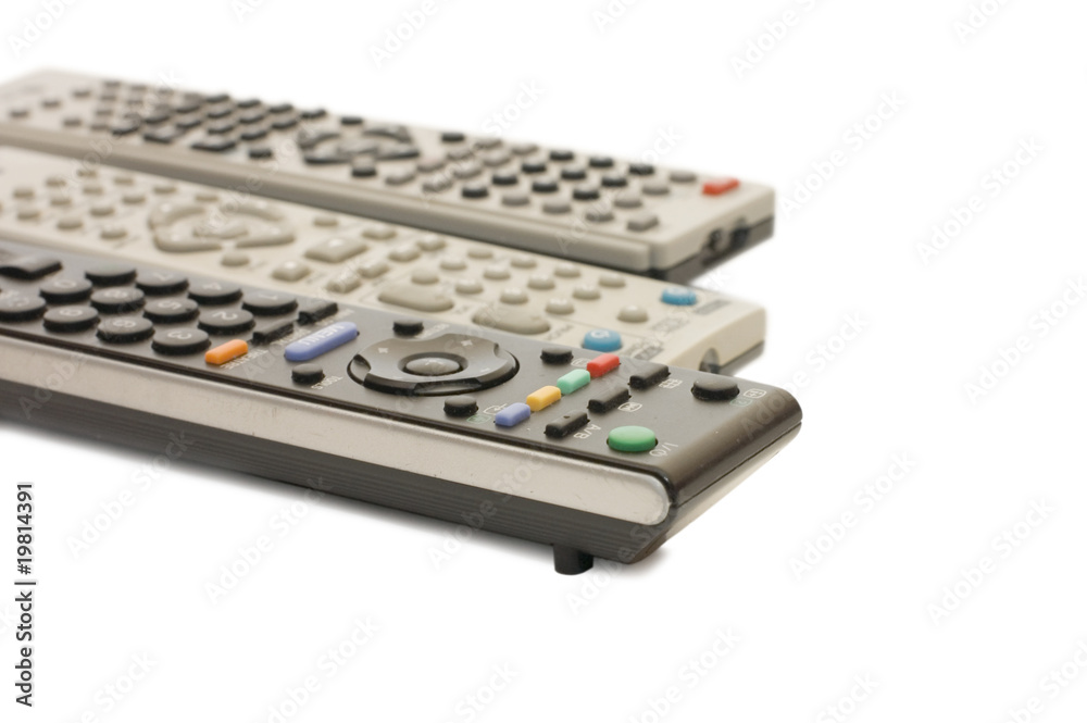 remote control isolated on white background remote control isolated on white background