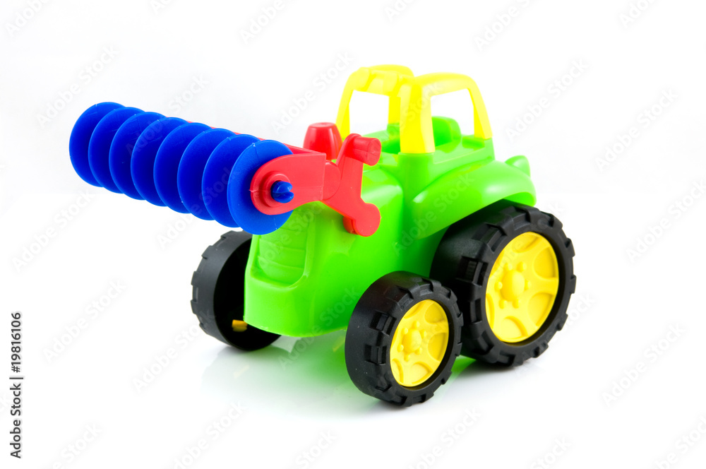 colorful toy tractor