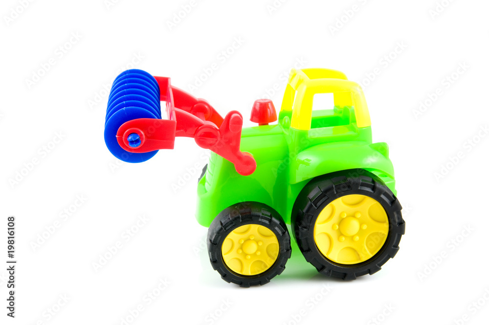 colorful toy tractor