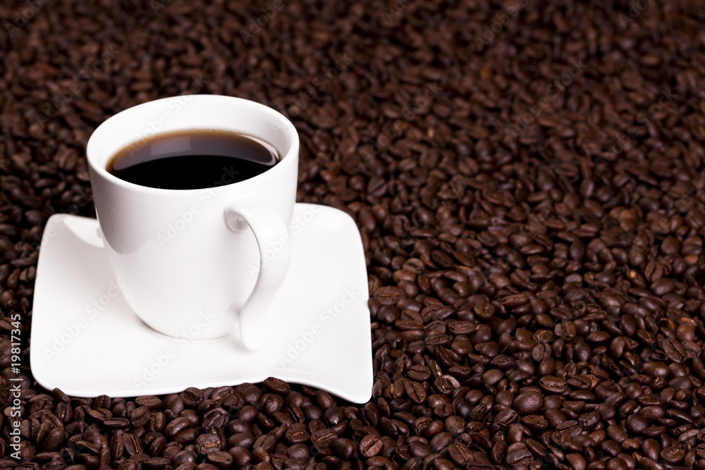 Fototapeta premium Cup of hot coffee