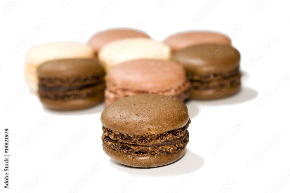 macarons sur fond blanc macarons sur fond blanc