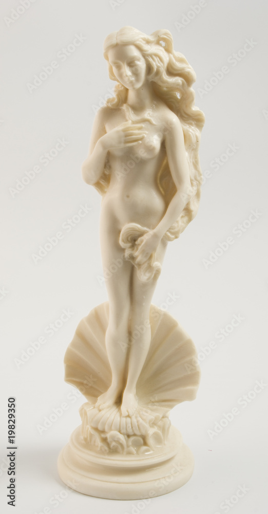 white Aphrodite statue isolated on black background white Aphrodite statue isolated on black background