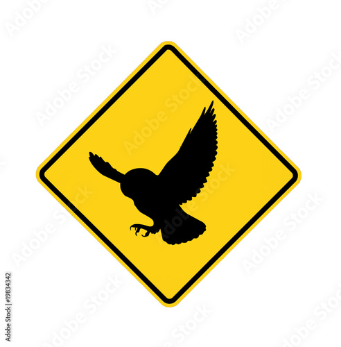 road sign - owl
