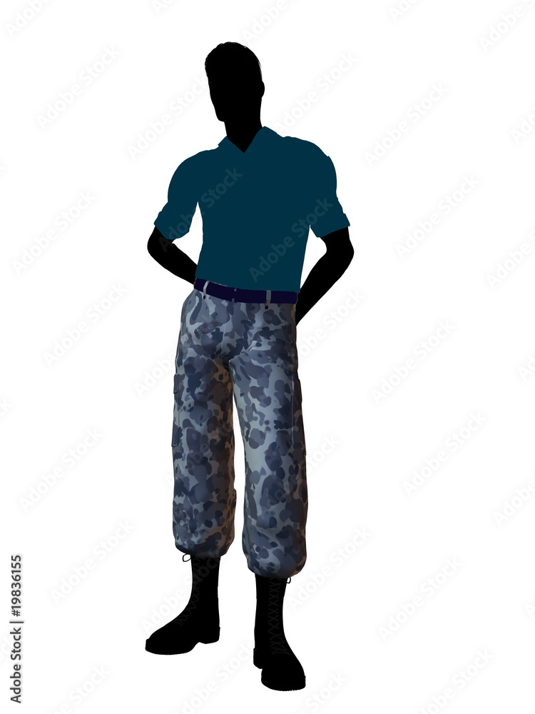 Male Soldier Illustration Silhouette Male Soldier Illustration Silhouette