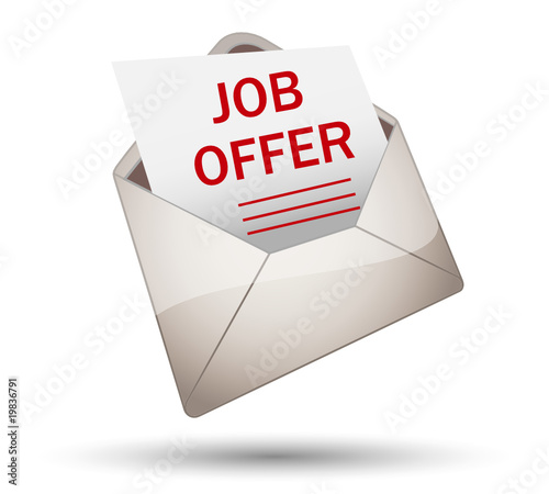 Open Envelope with Job Offer