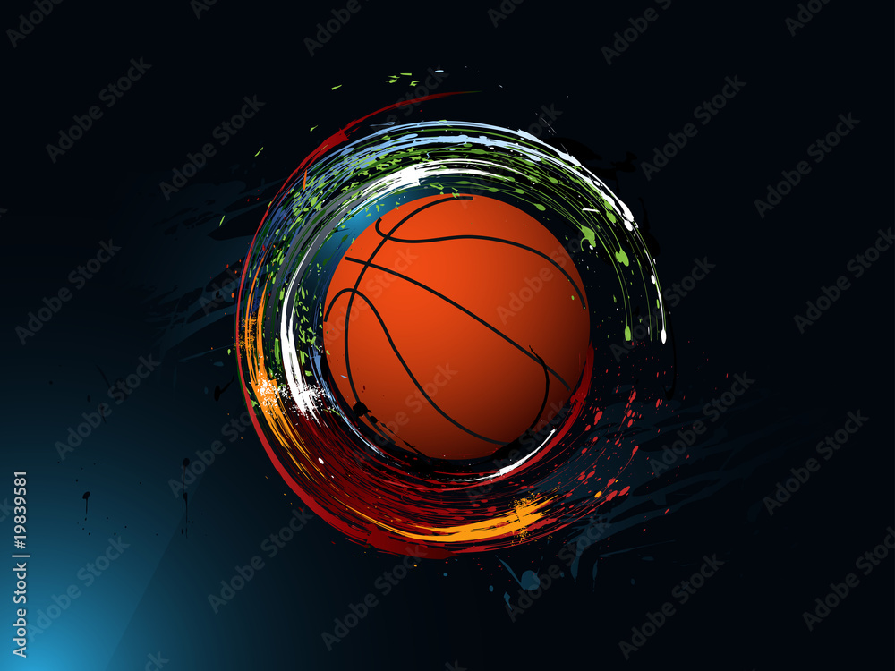 Fototapeta premium dirty abstract grunge background, Basketball