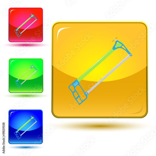 vector icon of hacksaw