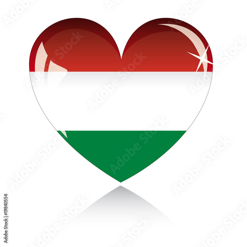 Free Download Vector heart with Hungary flag texture isolated on a white. - GFXLoad