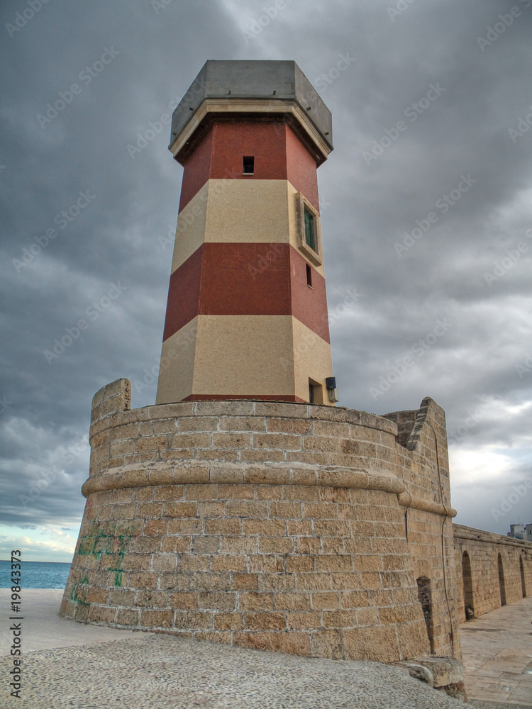 Lighthouse seaport of Monopoli. Apulia.
