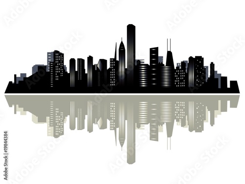 Chicago city skyline