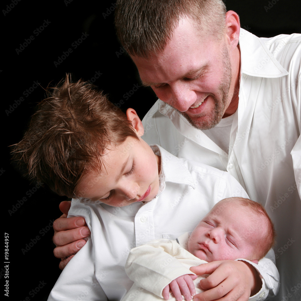 Father and his two sons Father and his two sons