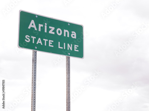 Arizona State Line Road Sign