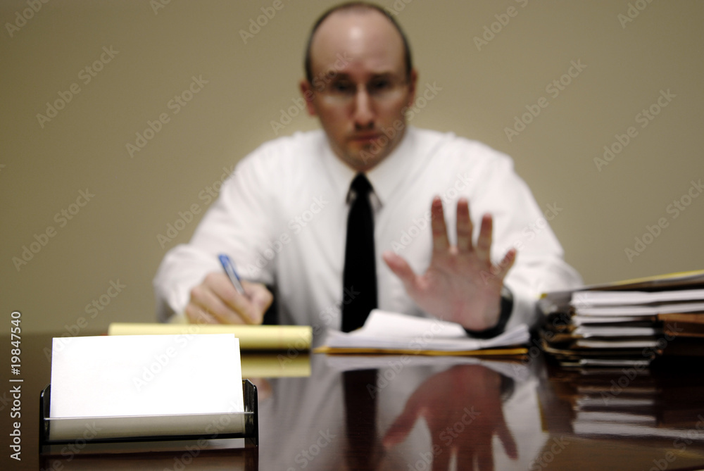 Business Man at Desk Business Man at Desk