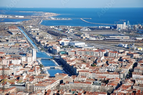 Sète, vue de la ville depuis le mont St Clair