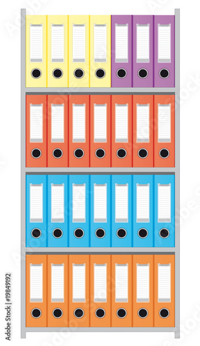 Aktenschrank mit Ringordner