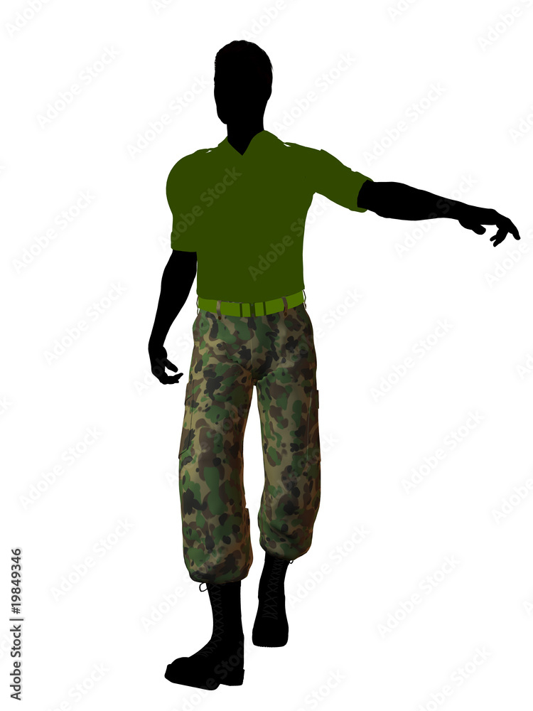 Male Soldier Illustration Silhouette Male Soldier Illustration Silhouette