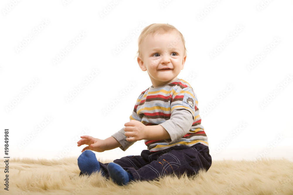 Fototapeta premium little happy boy